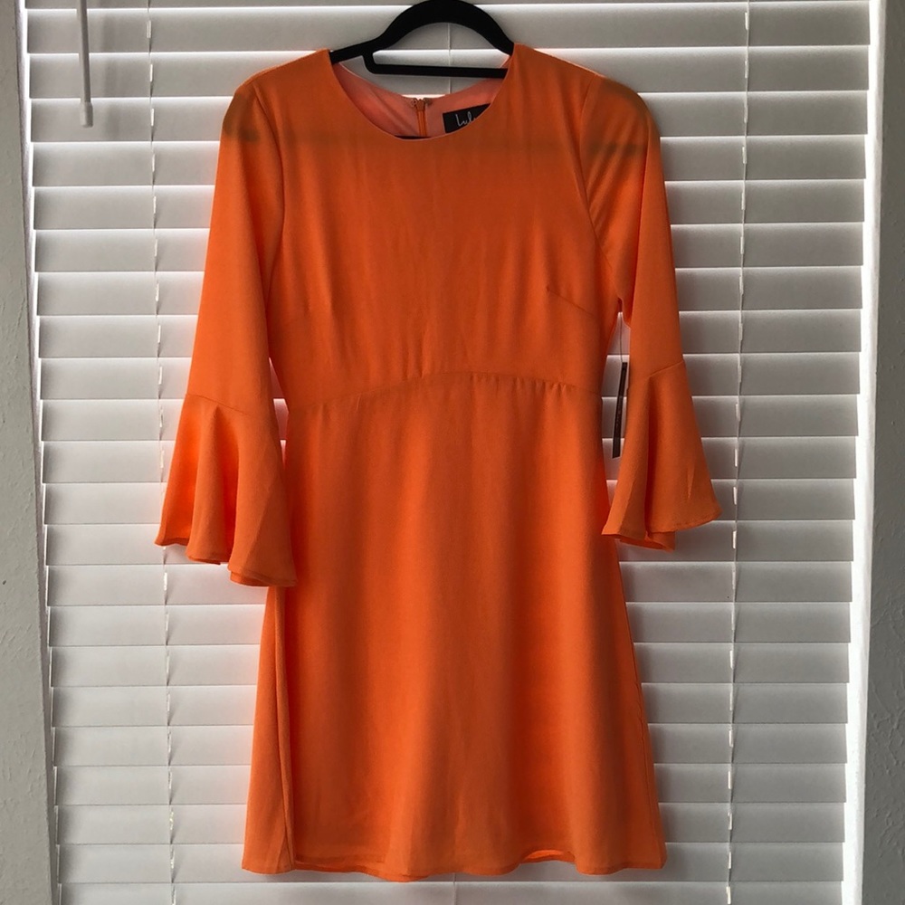 New Lulus orange dress